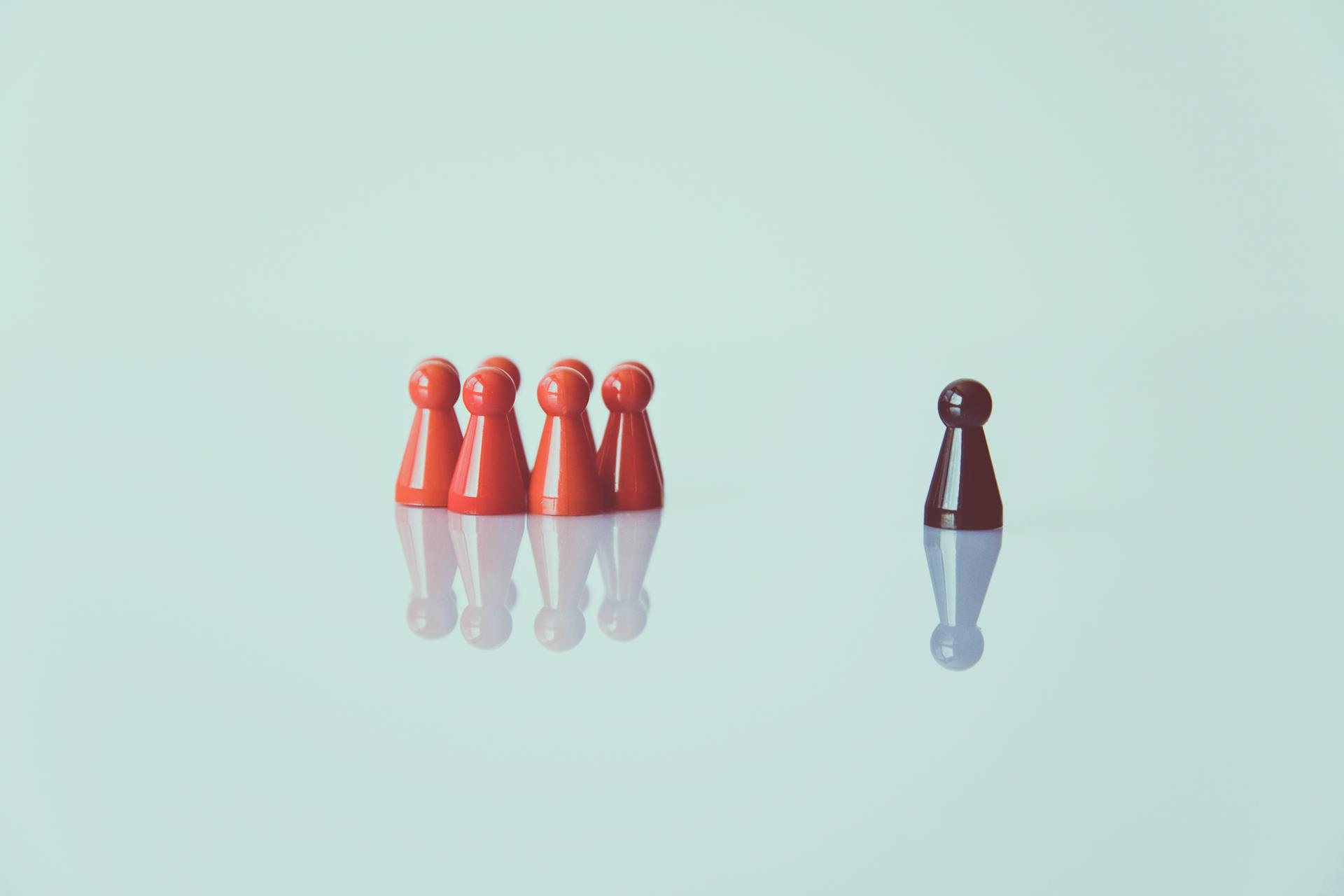 a group of chess pawns